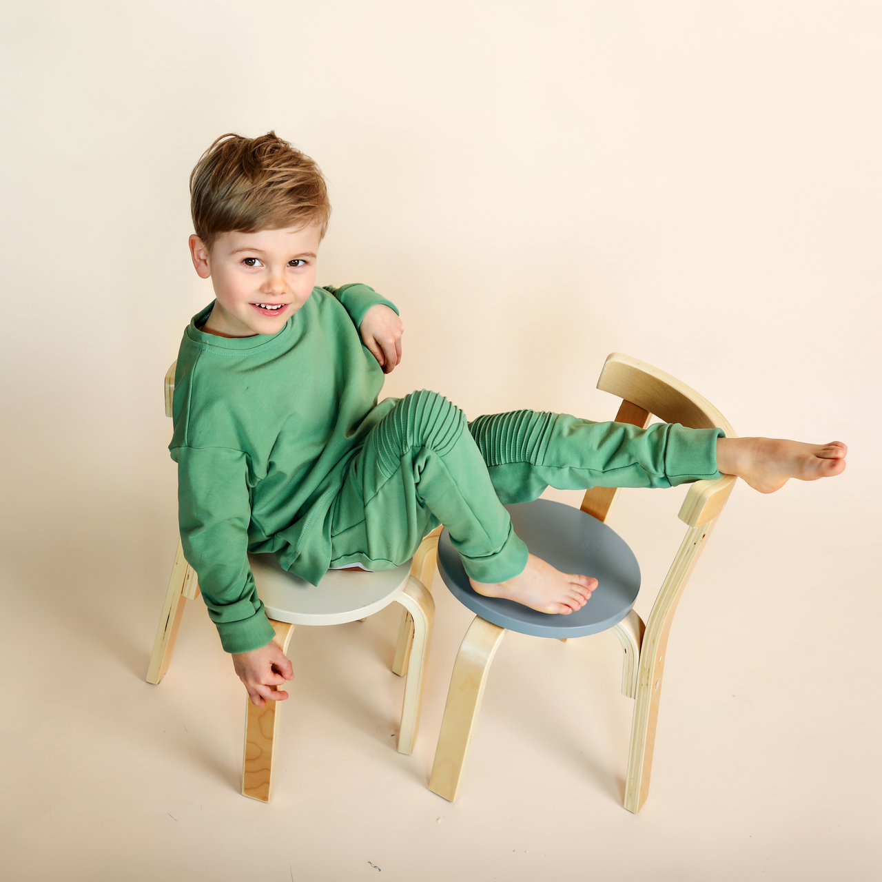 Spodnie rosnące z dzieckiem - Soczysta trawa