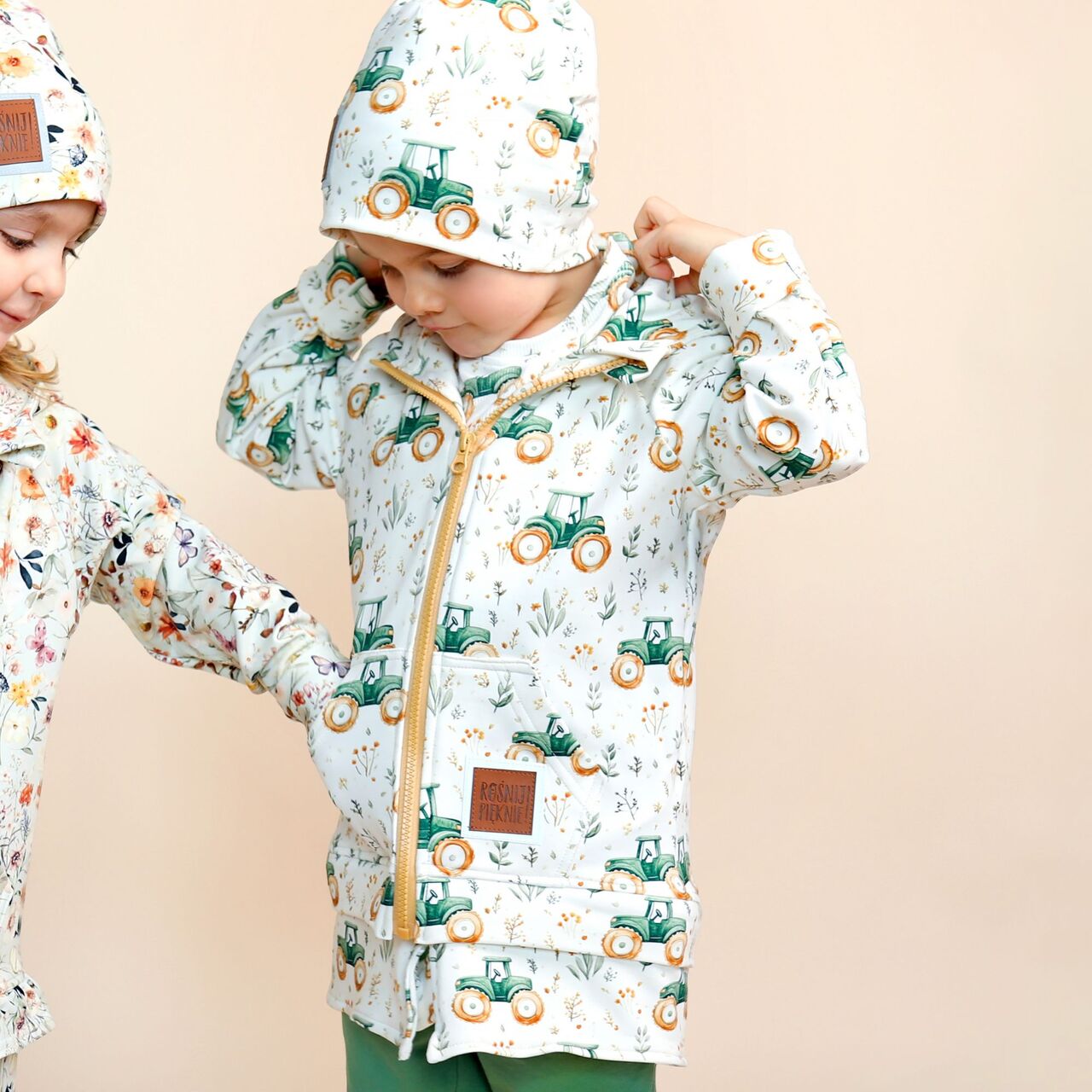 Bluza Rozpinana - Traktory Zielone