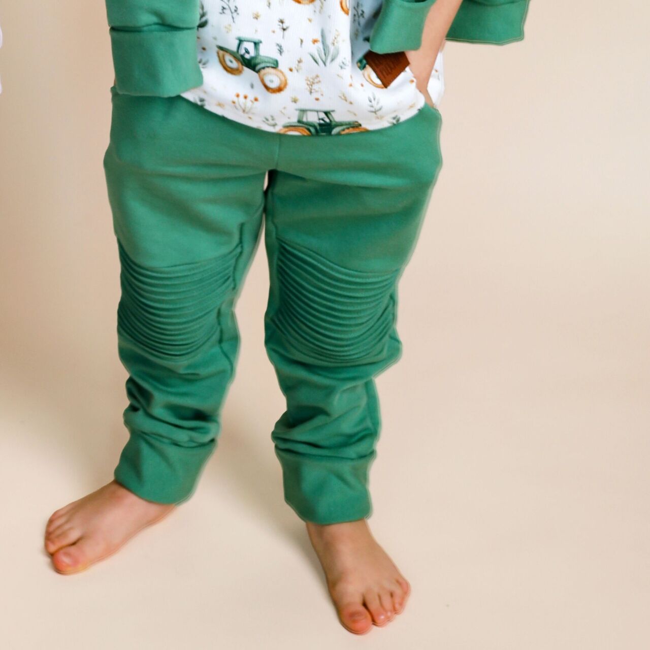 Spodnie rosnące z dzieckiem - Soczysta trawa