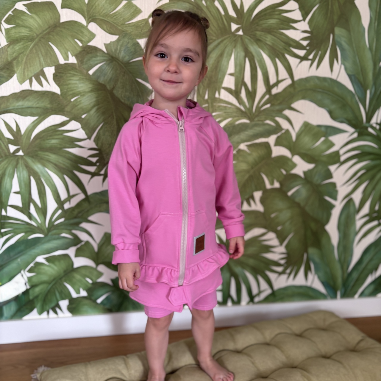 Bluza rozpinana z falbanką - Barbie