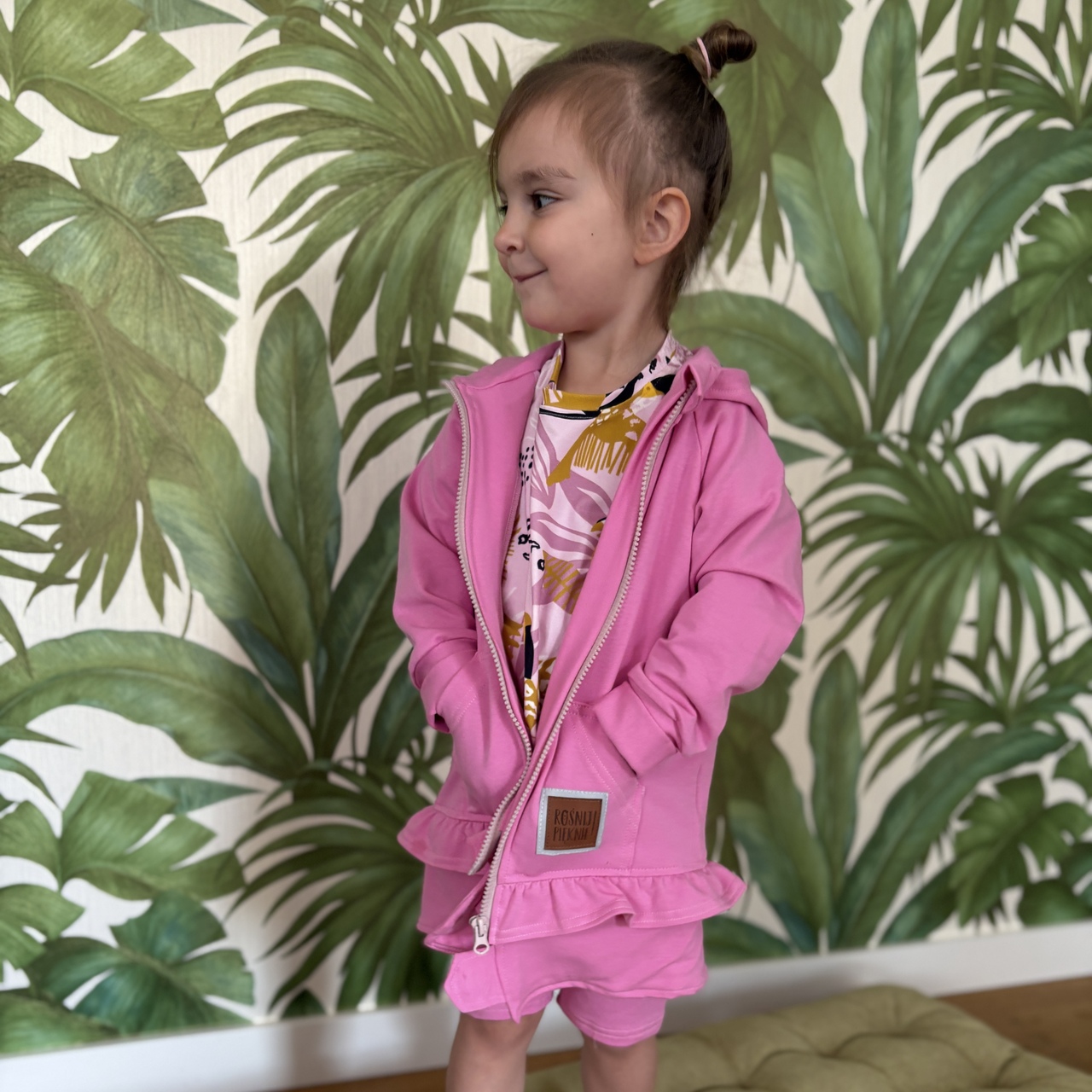 Bluza rozpinana z falbanką - Barbie