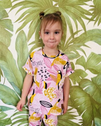 T-Shirt - Tukany Różowe